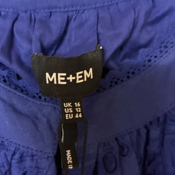 ME+EM NWT Lace Flower Bespoke Broderie Maci Halter Dress - Picture 3 of 7